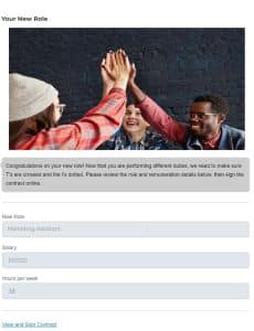 Tracking employee information