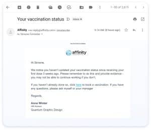 Set and forget reminder email