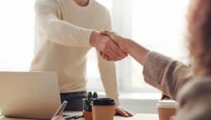 Handshake between customer and provider