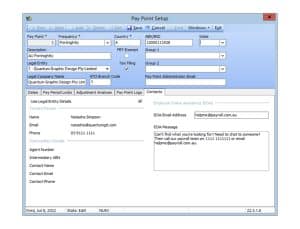 EOA Pay Point Set Up